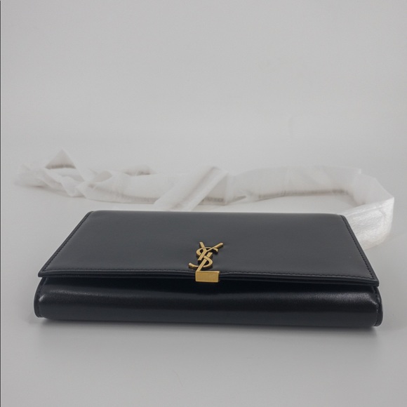 Saint Laurent Monogram Leather Chain Wallet - Picture 7 of 13